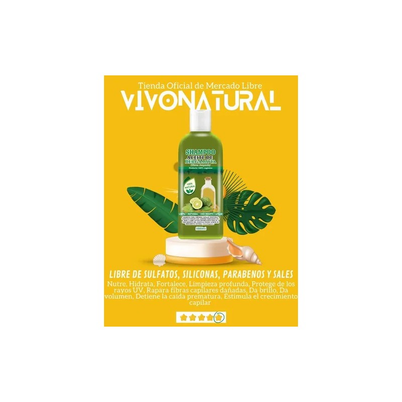 Shampoo Y Acondicionador De Bergamota 1000 Ml C/u Envió Gratis