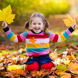 Zonon 14 Sheets Fall Thanksgiving Heat Transfer Vinyl 12x10 Inch Orange Buffalo Plaid Iron-on Vinyl Stripe HTV Vinyls Glitter Heat Press Vinyls for DIY Crafts Clothes Autumn Theme Decoration