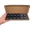 SKIR'CO Pack of 12 Fence Post Caps Round 45 mm
