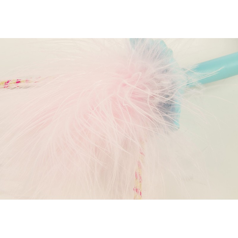 SmartyKat Window Wobbler Suction Cup Feather Cat Toy - Turquoise/Pink,