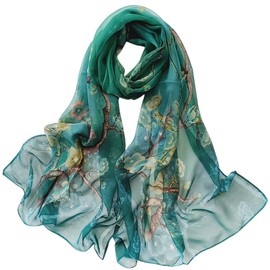 FAIRYGATE Chiffon Scarf, Women's Stole Neckerchief Scarf, for Summer, Autumn, Winter, All Year Round Shawls & Scarves