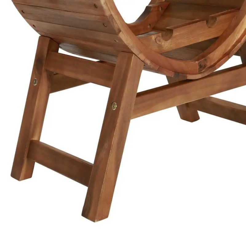 Solid Acacia Wood Wine Rack 13 Bottle Capacity Display Stand