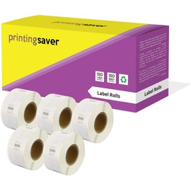 Printing Saver 5X 11353 12 x 24 mm Compatible Multipurpose Labels Rolls (1000 Labels per Roll) for LabelWriter 310 320 330 4XL 400 450 Turbo/Twin Turbo/Duo & Seiko SLP Label Printers
