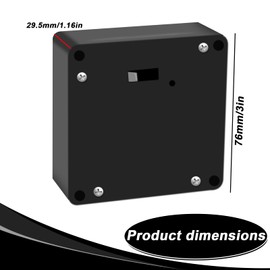 Sporgo Smart Cabinet Lock NFC Lock: Furniture Lock with 2 Key Rings and 2 RFID Cards, Hidden Smart Lock, Hole-Free Locks for Cupboard, Drawers, Lockers and Factories