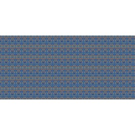 Lunarable Ethnic Pencil Pen Holder, Aztec Style Abstract Pattern in Retro Colors Eastern Folkloric, Ceramic Pencil Holder for Desk Office Accessory, 3.6" X 3.2", Orange Navy Blue