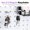 ZeriLion 2 Pack Magnetic Keychain Quick Release Strong Neodymium Magnet