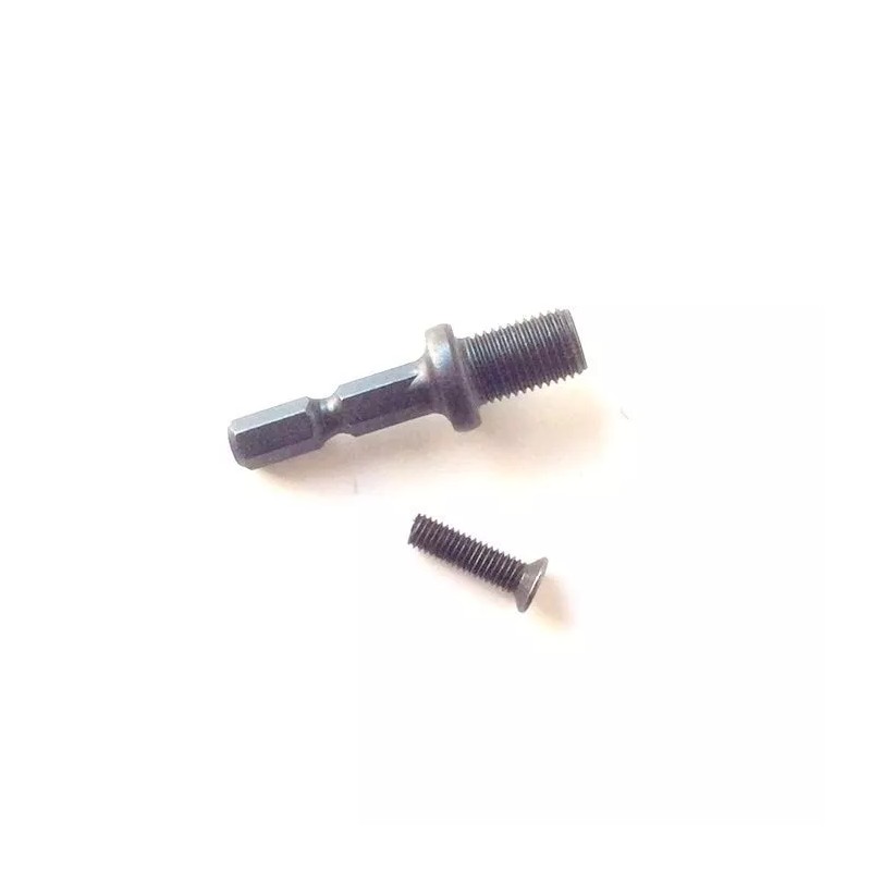 SCT-888 1 pc 1/4 Hex Adapter to 3/8"-24UNF Thread with