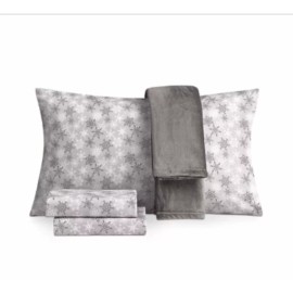 Jessica Sanders Holiday Microfiber 4-Pc. Twin Sheet Set and Throw