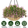 3PCS 14 Inch Round Hanging Basket Liners Fabric Hanging Plant