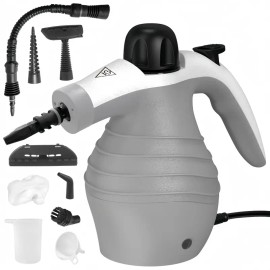 Pressurized Handheld Steam Cleaner with 9 Attachments, Multi-Purpose Steam Cleaning Machine for Home, Car, Upholstery, Grout and Stovetop Stain Removal