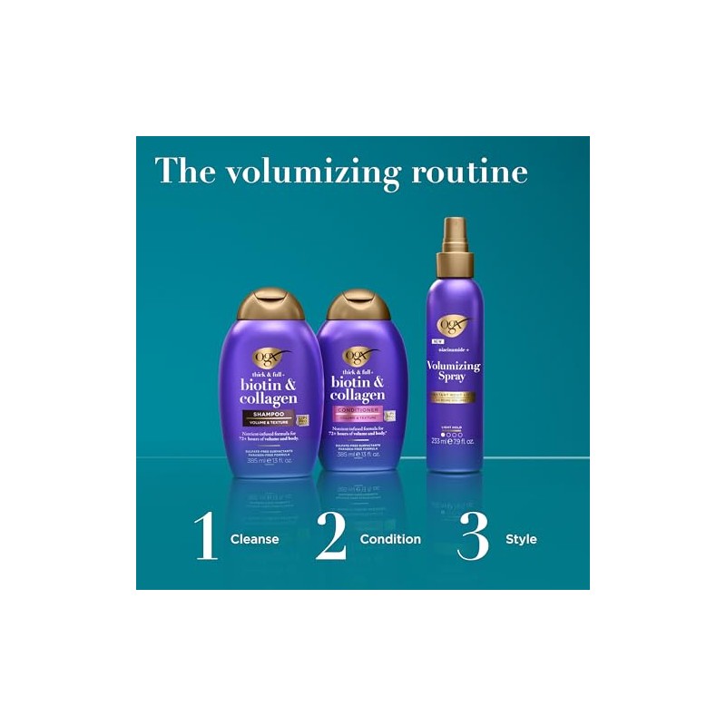 OGX Thick & Full + Biotin and Collagen Shampoo, 25.4