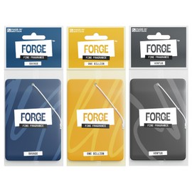 FORGE Car Air Fresheners for Men - Luxury Perfume Triple Pack (Savage, One Billion, Ventus) - Long-Lasting Scents & Odour Eliminators - Premium Hanging Auto Deodoriser for Fresh Smell - UK Aroma Essentials