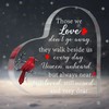 Mssor Memorial Cardinal Memorial Heart - 6x6 Acrylic Bereavement Gift,