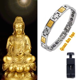 Magnetic Bracelet Inlaid Gold Foil Paper Magnetic Bracelet for Men and Women Couple Slimming Anti Fatigue Bracelet