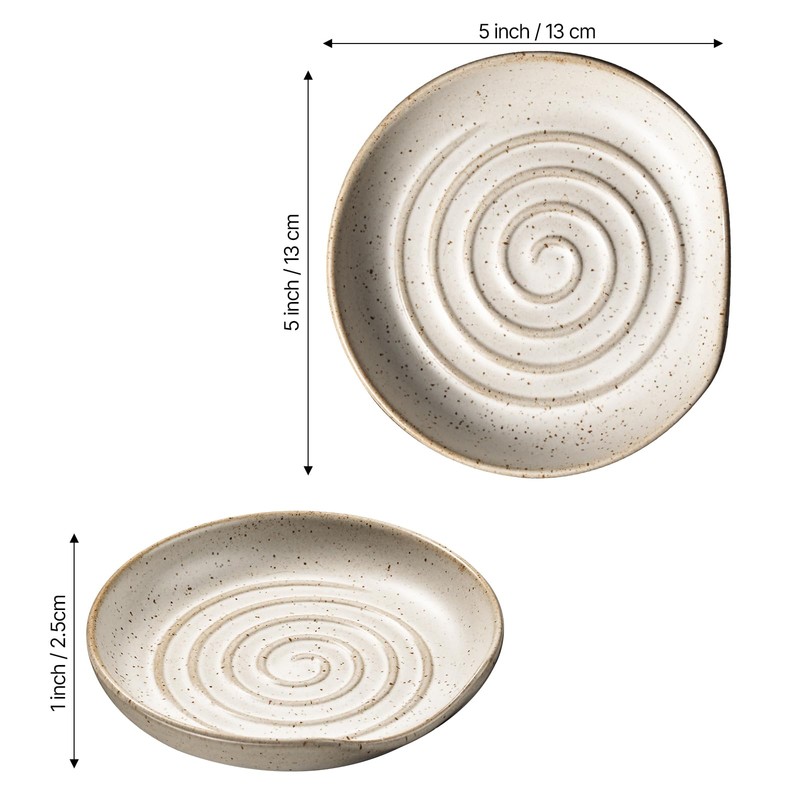 ArtifexCeram Spoon Rest, Large Stoneware Drip Tray for Multiple Utensils,
