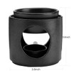 Yeerockal Ceramic Diffuser Black Oil Burner Wax Melt Burners with