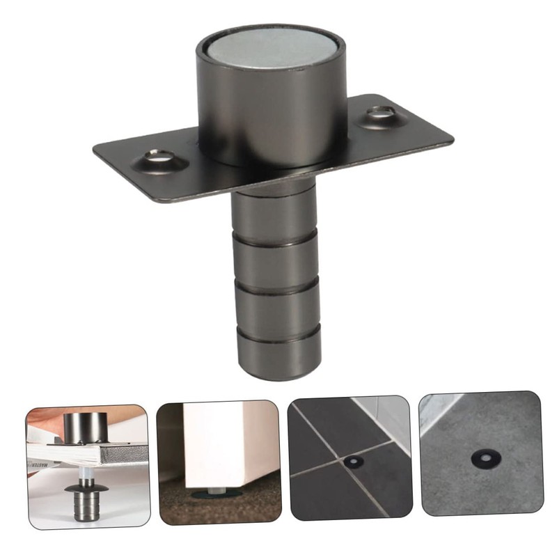 VILLFUL Invisible Door Stop Hidden Door Stopper Sturdy Stainless Steel