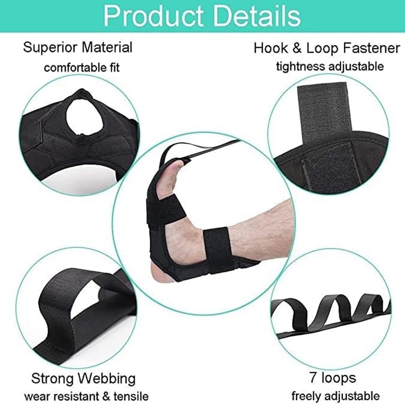Yoga Stretching Strap，Exercise and Leg Lift Straps，Leg and Calf Stretcher