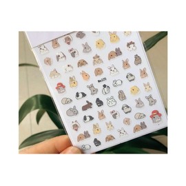 Generic Banny Carrots Rabbit Nail Sticker Flowers Nail Decals Me225 Nail Wraps Stickers Manicure Supplies for Women Nails Full Long Lasting Easy Apply and Remove
