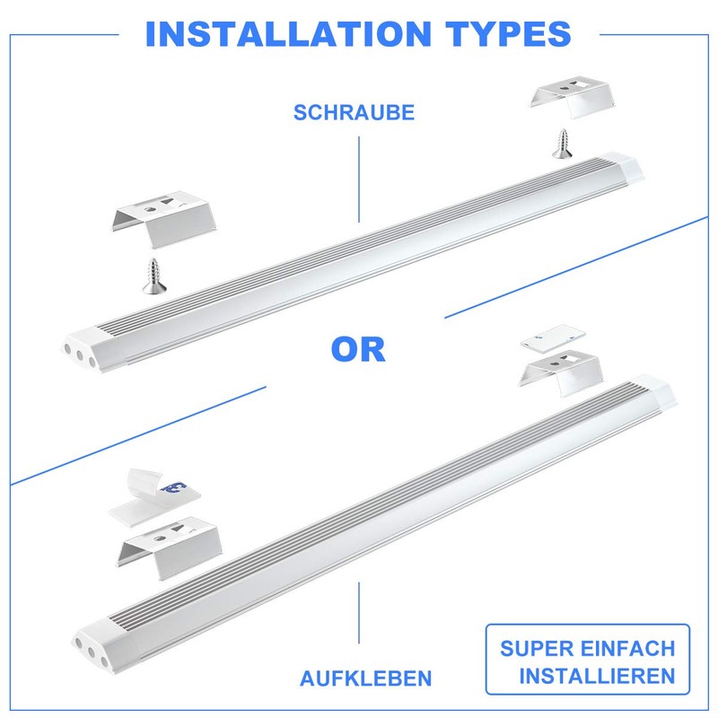 Myplus Under-Unit Light, Workshop Lamp, Kitchen Lamp, Dimmable LED-Lighting Kit,