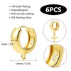 Set of 6 14K Gold-Plated 925 Sterling Silver Earring Hooks
