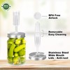 JOBVERT Fermentation Kit - 2 Upgraded Lids and 2 Glass