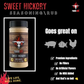 Pork Candy Sweet Hickory Pork Rub Seasoning | Pork Butt Rub, Rib Rub & Chicken Rub | Premium Ingredients | No Artificial Flavors | Runnin Wild Foods, 12 ounces
