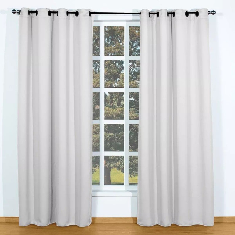 Elefantito Juego Cortinas Blackout No Dejan Pasar Luz Blanco Ostion