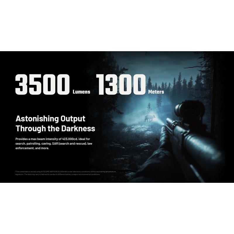 Nitecore MH40 Pro 3500 Lumen Long Throw Flashlight with USB-C