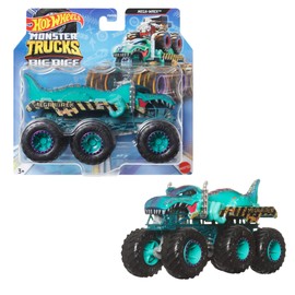 Hot Wheels Hot Wheels Monster Trucks Big Rigs, 1:64 Scale Toy Truck with 6 Wheels, Haul or Tow Other Vehicles (Styles May Vary)