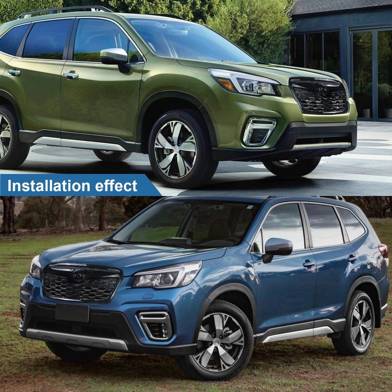 toptier_autoparts Front Grill Replace for 2019-21 Subaru Forester Gloss Black