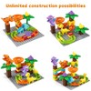 Kids Marble Run Building Block Dinosaur, Montessori Learning Resources STEM