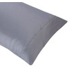Pillowcases Set of 2 Gray Envelope Closure End Easy Fit
