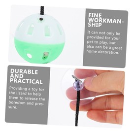 BESPORTBLE 12pcs Bearded Dragon Reptile Toys with Cups for Lizard Cages Interactive Fun for Bearded Dragons Lizards and Geckos Safe and Climbing Accessories