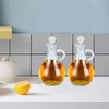 Yomjar 2 Pack 12oz Glass Honey Dispenser Jars, Maple Syrup