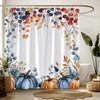 MYYJYY Fall Pumpkin Shower Curtain 70" W x 70" L
