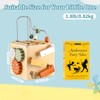 Smartwo Wooden Motor Skills Cube, Motor Skills Toy, Multifunctional 6