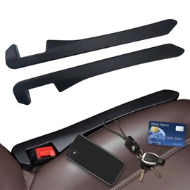 SHOFOYOC Set of 2 Car Seat Gap Fillers - Universal Accessories for Cars, Trucks, and SUVs, Console Crevice Blocker Stopper Catcher(Black)