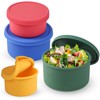 Webake Silicone Food Storage Containers with Lids, Large Nesting Portion