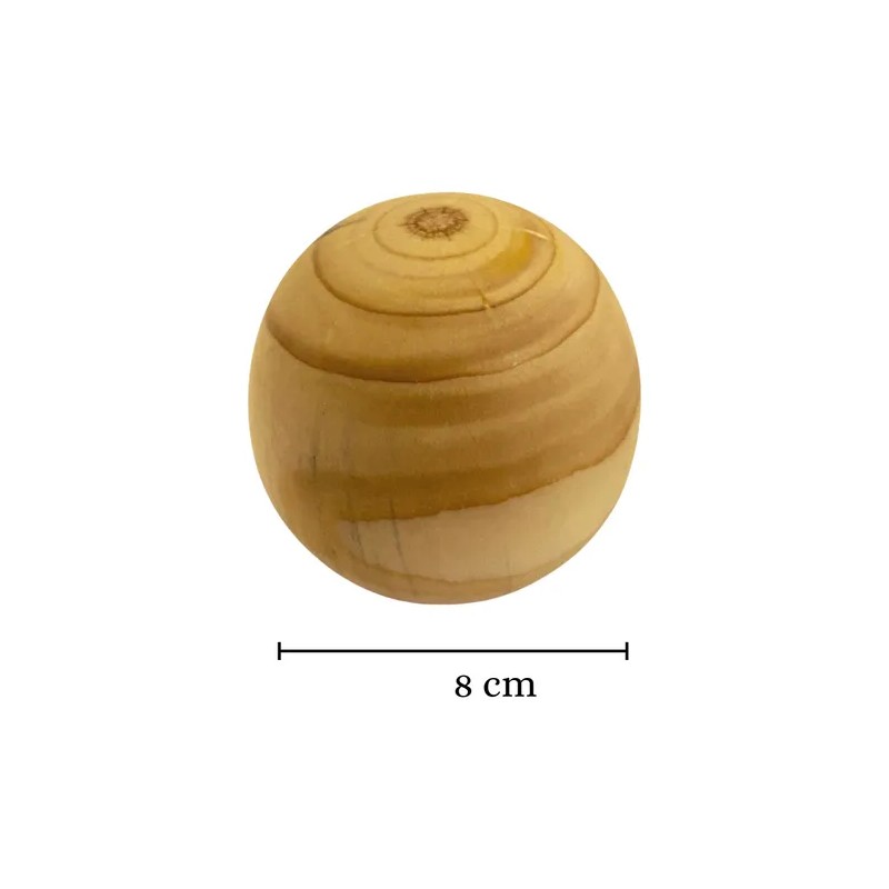 Esfera De Madera 8cm Para Niños Y Bebés Montessori