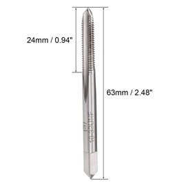 sourcing map Machine Tap 10-32 UNF 2B Class 3 Straight Flute High Speed Steel Screw Thread Milling Cutter