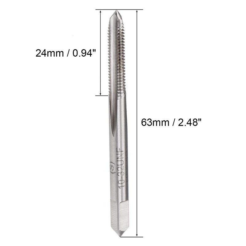 sourcing map Machine Tap 10-32 UNF 2B Class 3 Straight