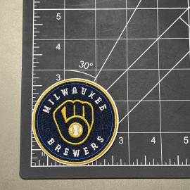 Milwaukee Brewers Patch Embroidered Iron 2.75x2.75 Inch