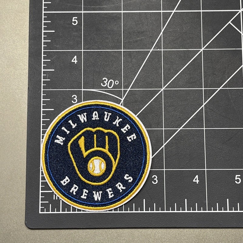 Milwaukee Brewers Patch Embroidered Iron 2.75x2.75 Inch
