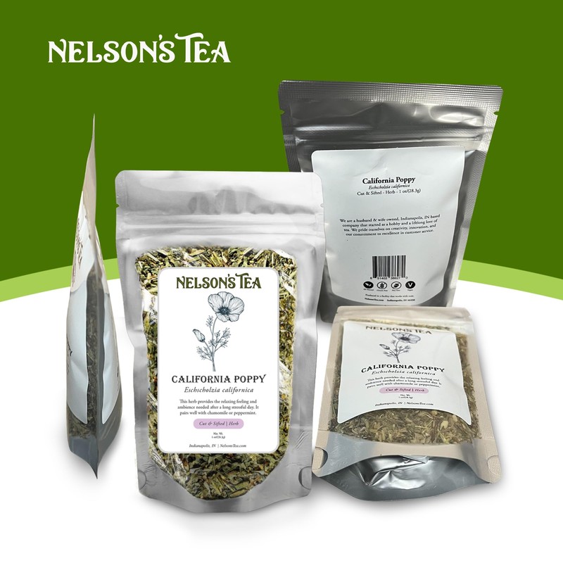 Nelson's Tea - California Poppy - Cut & Sifted -