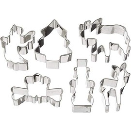 Städter Cookie Cutters Set of 6 Christmas Design Stainless Steel