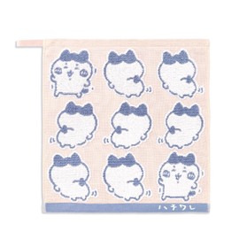 Chiikawa 41-1231090 Ye Wash Towel, Pink, Hachiwale, Loop, Gauze Pile, Approx. 13.4 x 13.8 inches (34 x 35 cm)