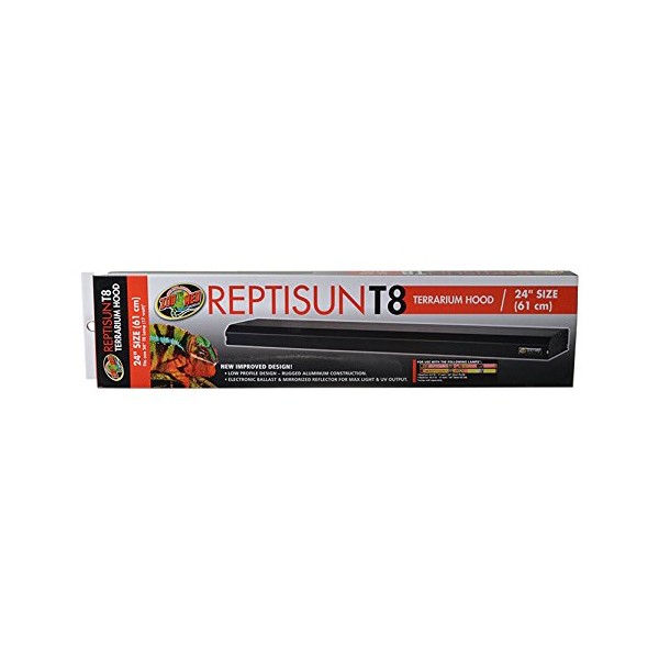 Zoo Med Labs Reptisun T8 Terrarium Hood, 24"