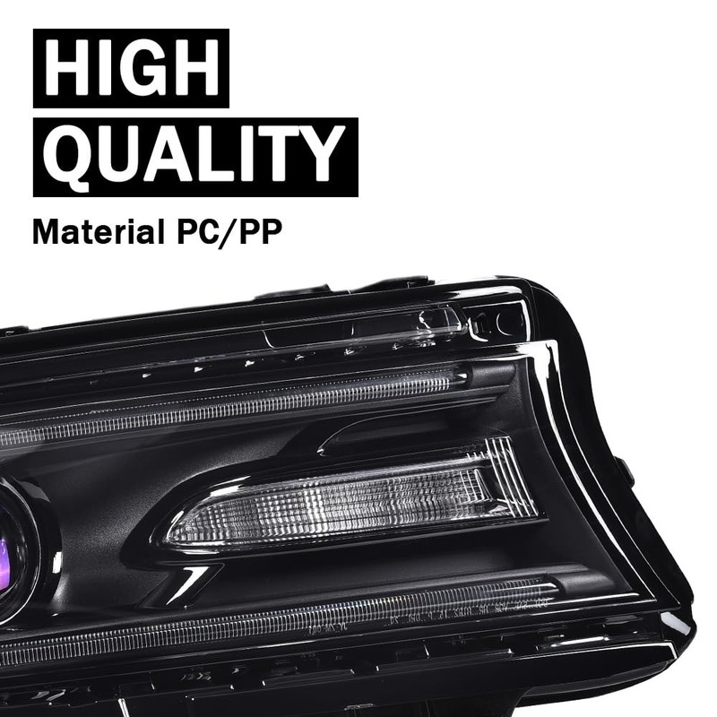 G-PLUS Headlight Fit for Dodge Charger 2015-2021, Right Passenger Bumper