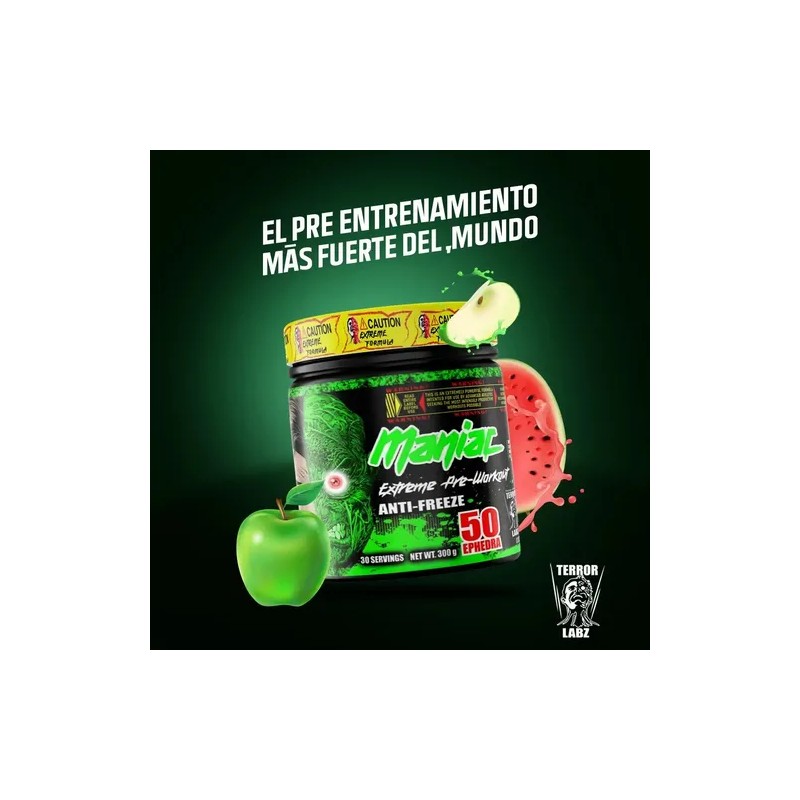 Pre Work Maniac Terror Labz Sabor Manzana